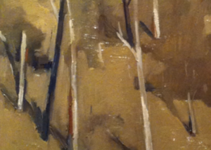 Landscape, 2013, Oil on cedar