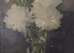 Still life with flowers, 2014, Oil On Board