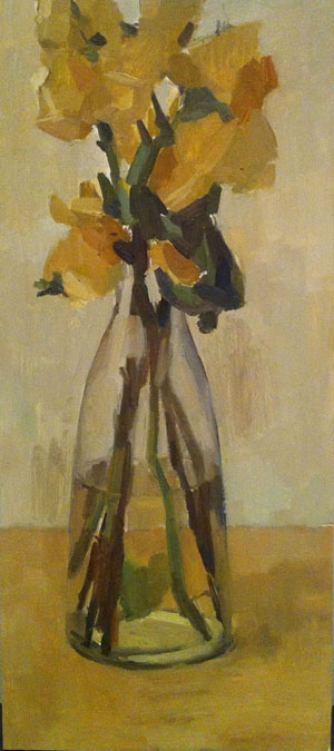 Roses, 2012, oil on Board