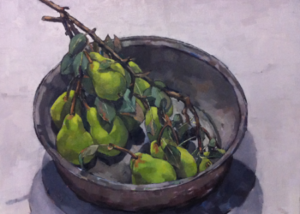Still life with pears, 2012, Oil on Canvas