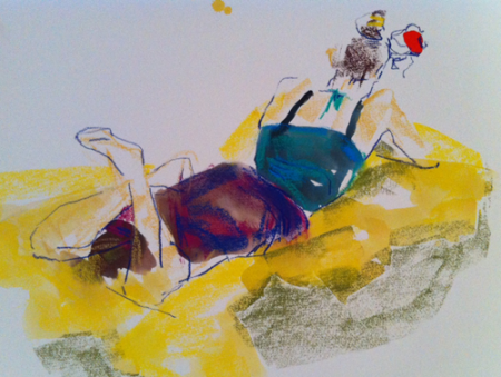 Conte on Paper, Work in Progress