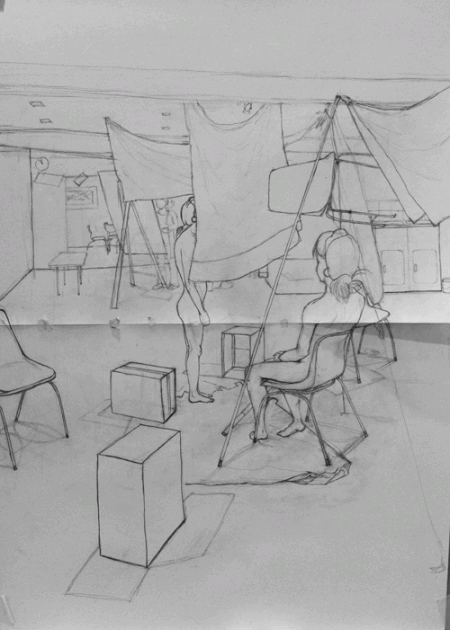 2 Day Drawing Workshop - charcoal on Paper