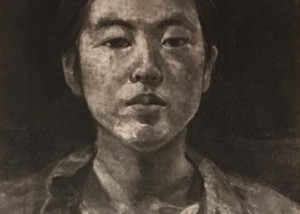 Portrait of Cindy - Ashley Ilagan - Charcoal on Paper