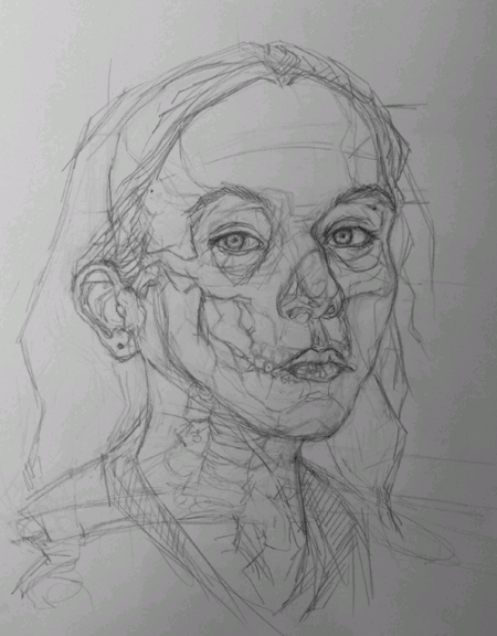 Observation drawing- Yr 10, pencil on paper